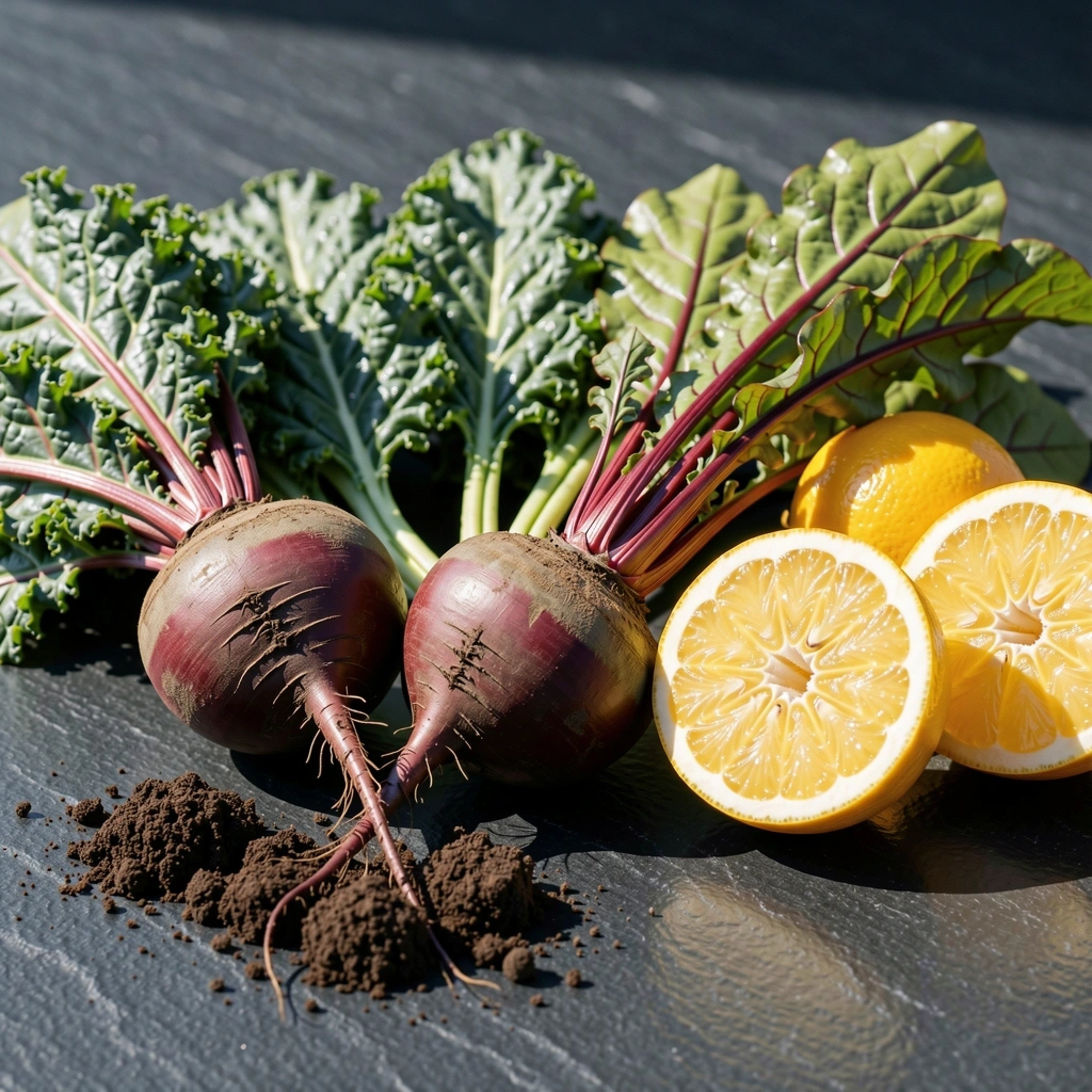 Frisches Gemüse und Nährstoffquellen